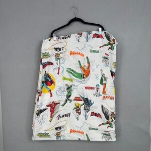 DC Comics Fitted Sheet Twin White Justice League Super Friends Vintage 1977